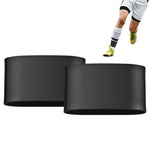 HASTHIP® Proberos 2 Pcs Almohadillas de Sujeción de Espinilleras de Silicona para Fútbol Niños Adolescentes Antideslizante Bandas Fijadoras 60mm Elásticas Loop Deportivo Tamaño S