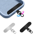 HASTHIP® 2Pcs 360° Rotatable Phone Tether Tab, Universal Lanyard Patch Anti-Lost Attachment with Metal Ring, Slim Replacement Pad Compatible with iPhone Samsung and Most Smartphones