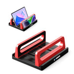 HASTHIP® Desk Laptop Stand Adjustable 3-16" Universal Laptop Holder for Desk, Foldable Ventilated Multi-Device Organizer, Anti-Slip Base, Compatible with MacBook, Dell, HP, Chromebook, Tablet, Phone,