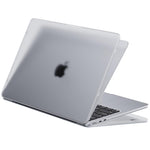 HASTHIP Laptop Soft Shell Case for MacBook Air 13.6 inch featuring Matte Grey Anti Fingerprint Cover