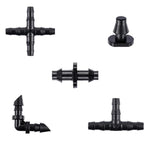 HASTHIP Plants Drip Irrigation Kit for Gardens and Lawns with 200 Piece 1/4 Inch Connectors