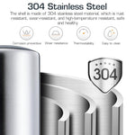 HASTHIP® 304 Stainless Steel Tap Water Filter with Activated Carbon, Leak-Proof Hard Water Softener, Home Kitchen and Bathroom Sink Filtration System