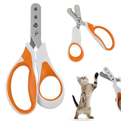 HASTHIP® Stainless Steel Cat Nail Trimmer Cat Nail Clipper Pet Cutter
