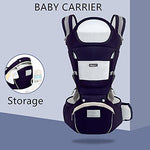HASTHIP® 6-in-1 Baby Carrier with Lumbar Support 360 All-Position Baby Wrap Carrier Front and Back