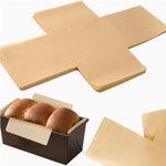 HASTHIP® 100 Pack Parchment Paper Loaf Pan Liners Non Stick Unbleached Baking Paper for Bread Baking