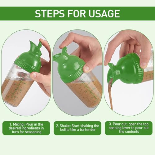 HASTHIP® Luxuria 200ml Squeeze Sauce Bottle Oil Dispenser with Airtight Sealing Cap, Leak-Proof Plastic Ketchup, Salad Dressing, Honey, BBQ, and Condiment Containers, Reusable Kitchen Squeeze Bottles
