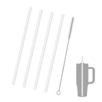 HASTHIP Silicone Straws for Stanley 40oz Cup with 11.8in Reusable Design and Sakura Caps | BPA Free