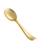 HASTHIP Gold Spoons for Parties and Dinners featuring 6.6 in Ergonomic Design | Set of 6 Stainless Steel