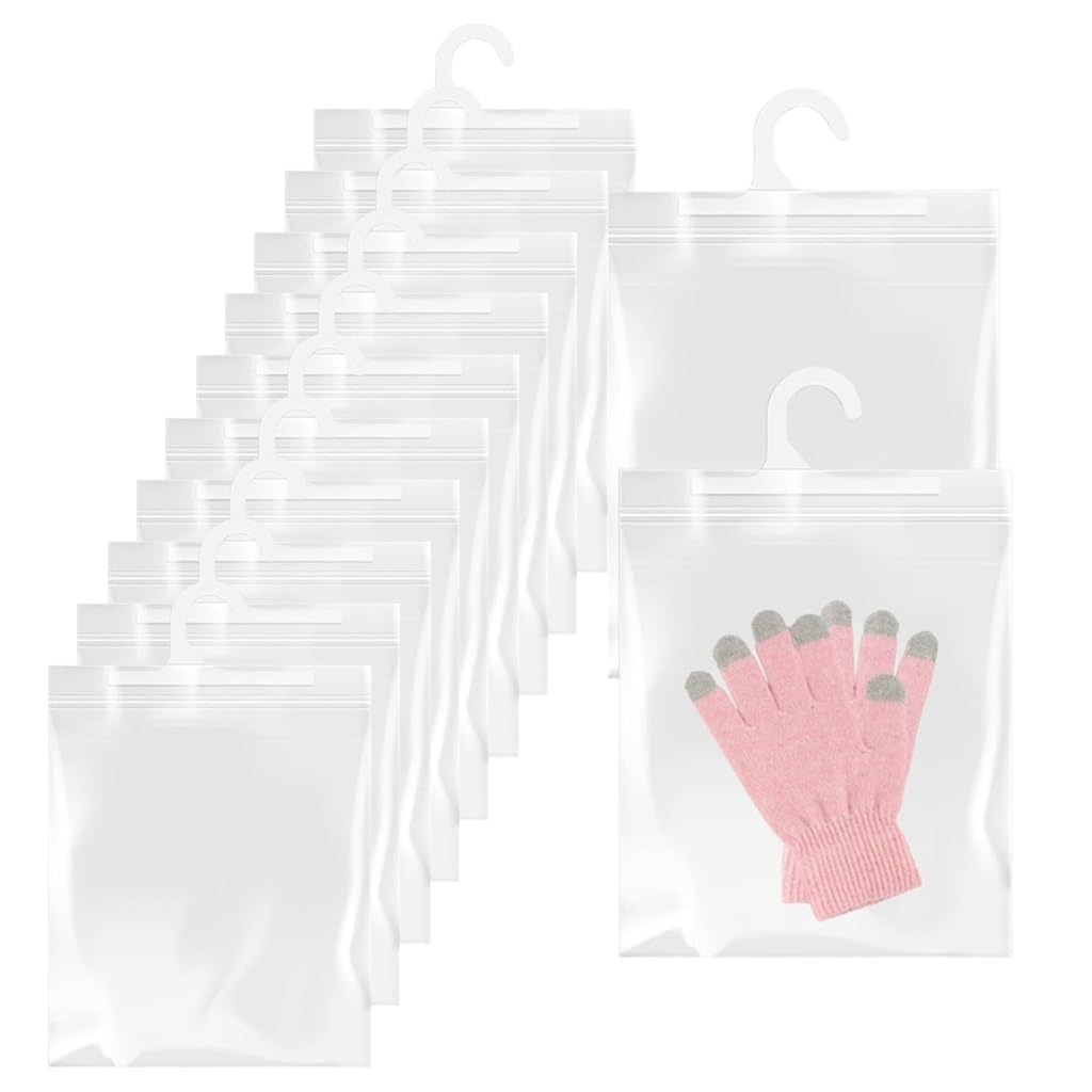 HASTHIP® Large Hook Hanging Storage Bags, Headphone Storage Classroom - Reusable, Waterproof & Dustproof