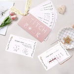 HASTHIP® Embroidery Stitch Guide Booklet with Needles & Threads, Beginner Sewing Practice Cards Set, DIY Creative Embroidery Kit, Portable Mini Sewing Book for Handcraft, Needlework Starter Supplies