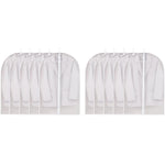 HASTHIP Garment Bags for Suits and Coats featuring Clear Zipper Cover Set 60x100cm 5pcs
