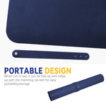 HASTHIP® Desk mat Desk Top Mouse Mat 100x50cm,Extra Large PU Leather Gaming Mouse Pad,Waterproof Non-Slip Double-Sided Protector for Keyboard Laptop Office & Home Writing Surface Easy to