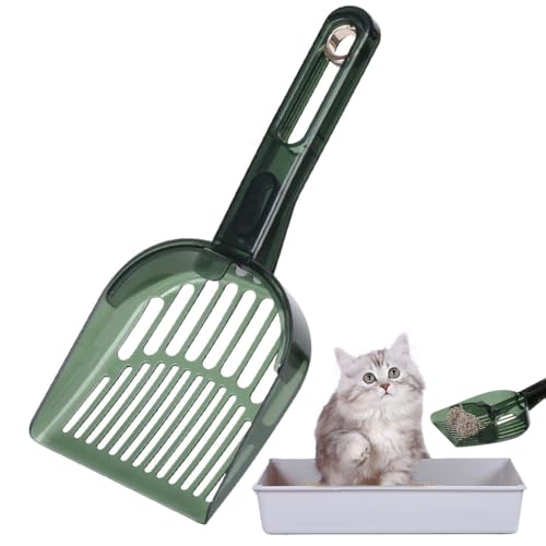 HASTHIP® Cat Litter Scoop, Plastic Cat Litter Scooer, Retractable Push Shovel Cat Toilet Scoop Poop Scoop (Min 4mm, Max 9mm)