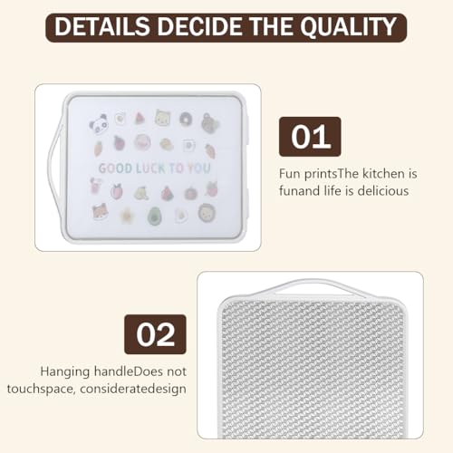 HASTHIP® BrandName 304 Stainless Steel Cutting Board,18.1''x11.8'' Double-Sided,Non-Slip Anti-Bacterial Chopping Board for Meat Vegetables Fruit Cheese Reversible Kitchen Food Prep
