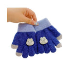 HASTHIP® Guantes de invierno para niños, guantes cálidos de punto, resistentes al viento, cómodos y suaves para actividades al aire libre