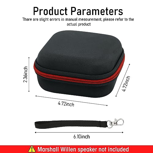 HASTHIP® Carrying Case for Marshall Willen,Portable Carrying Case Cover for Marshall speakers Willen Speaker with Hand Strap Anti-Scratch EVA Carring portable Bluetooth Speaker