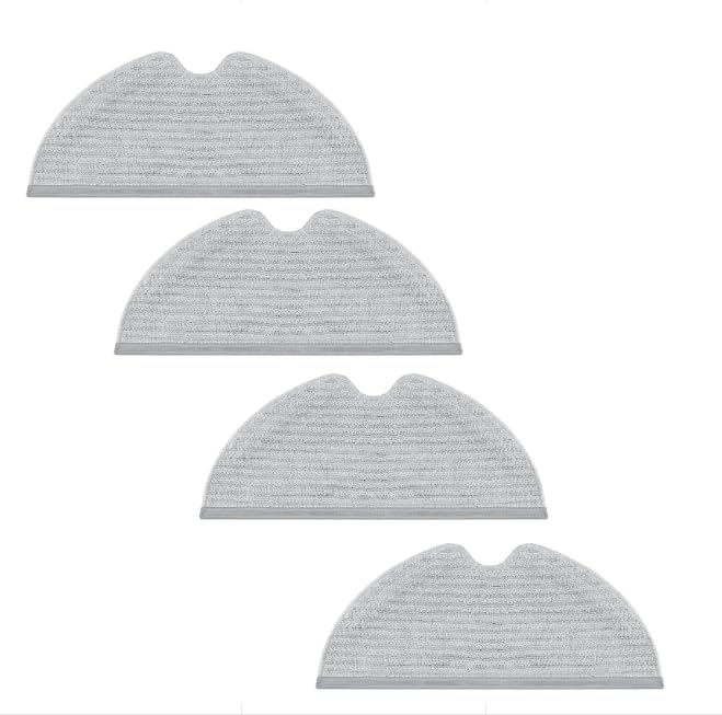 HASTHIP® 4Pcs Replenishment Kit Mop Cloth for Drea*me D9/D9 Pro/D9 Max /F9/F9 Pro/L10 Pro Robot Vacuum Cleaner, Replacement Accessories Cleaning Tools Washable and Reuseable Absorbent Mop Pad