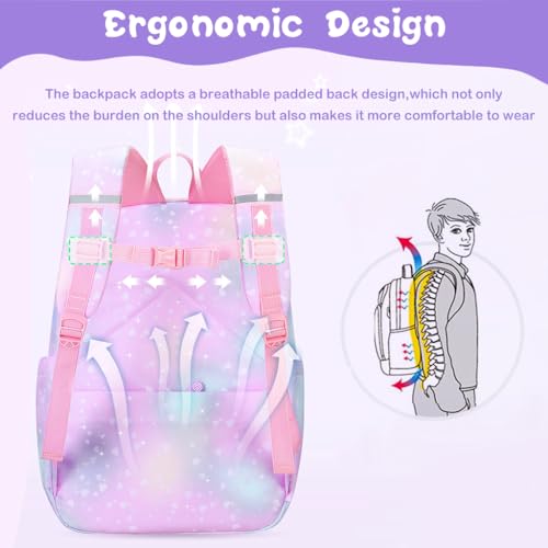 HASTHIP® School Backpacks for Girls Gift Backpack for Kids 6-12 Years Old