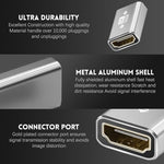 HASTHIP® HDMI Coupler Female to Female, 8K HDMI 2.1 Extension Adapter, Support 8K@60Hz, HDR, ARC, Compatible with HDTV, Roku TV, Monitor, Laptop, Projector, Display, Audio Video Connector