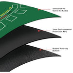 HASTHIP® Blackjack Poker Table Mat 70.8x35.4 inches Standard Green Blackjack Poker Table Mat