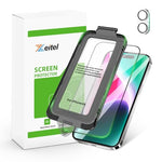 HASTHIP® Privacy Screen Protector for iPhone 16Tempered Glass Easiest 2-Step Installation Auto-Alignment HD Screen Protector Kit with 2 Pieces Screen Protectors and Accessories