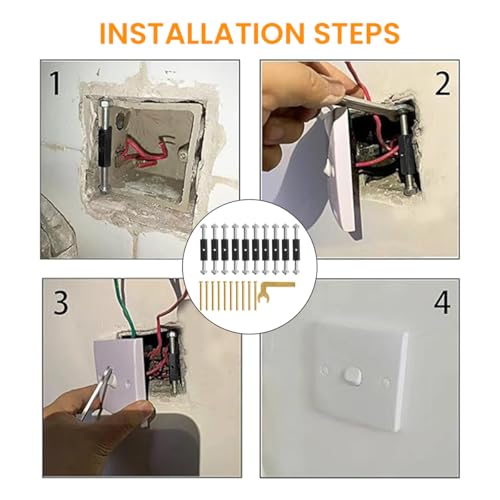 HASTHIP® 86 Type Wall Socket Repair Kit, 86mm x 86mm Universal Electric