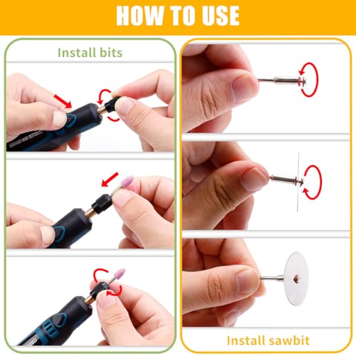 HASTHIP® Electric Engraving Pen Kit with 44 Bits Cordless USB