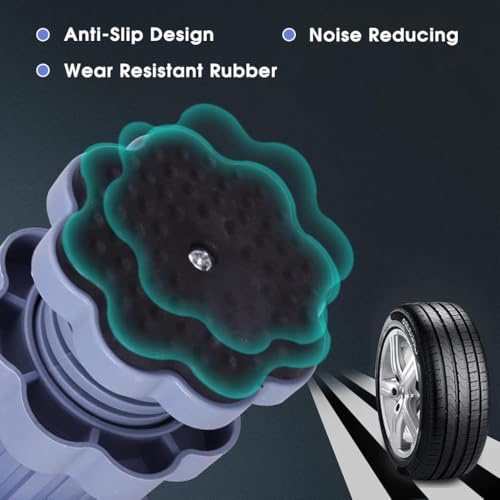 HASTHIP® 4Pcs Anti Vibration Pads for Washing Machine, Vibration Reduction Riser Feet Pads Washing Machine Riser Feet Adjustable Height 8-11cm Anti-slip Universal Feet Pads for Washing