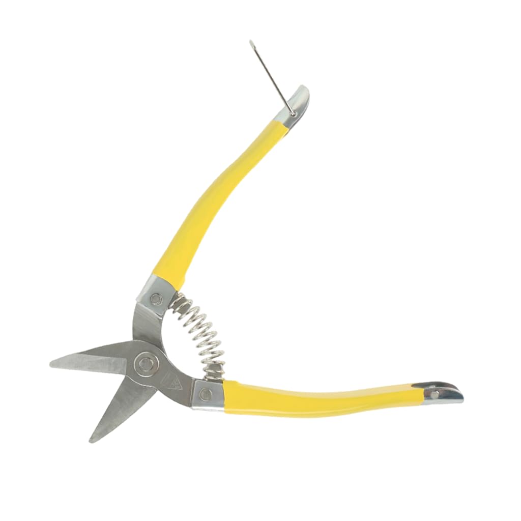 HASTHIP Garden Scissors for Pruning and Harvesting with Spring Loaded Mechanism and Rubberized Handle