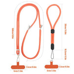 HASTHIP® Phone Neck Strap and Wrist Strap Adjustable Nylon Phone Sling Strap with Attachment Insert Quick Release Phone Strap Phone Shoulder Strap Universal Phone Strap Lanyard, Orange