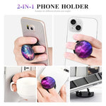 HASTHIP® Phone Grip for Phone Case 2 in 1 Folding Phone Grip Phone Stand Dreamy Purple Nebula Fashion Phone Grip, 1.57 inches Round Self Adhesive Phone Grip Phone Stand