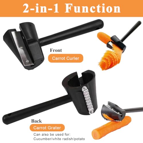 HASTHIP® Peeler for Vegetables and Fruits, Julienne Peeler for Salad- Multipurpose Noodles Shaped Slicer Salad Maker Cutter for Carrot, Cucumber, Radish, Beet, Potato, Fruit, Essential for Salad