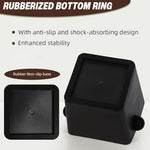 HASTHIP® Ground Coffee Knock Box,Reusable Espresso Coffee Grounds Bin with Cross Bar,Durable Plastic Grounds Container Barista Accessories for Machine Espresso Supplies for Home and Bar