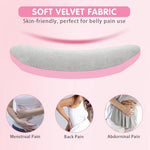 HASTHIP® Your Brand Electric Cordless Heating Pad for Back Pain Relief, Period Cramps, Belly Warmer, 6 Heat Levels & 6 Massage Modes, Auto Shut Off, Portable Rechargeable Menstrual Heating Pad Gift