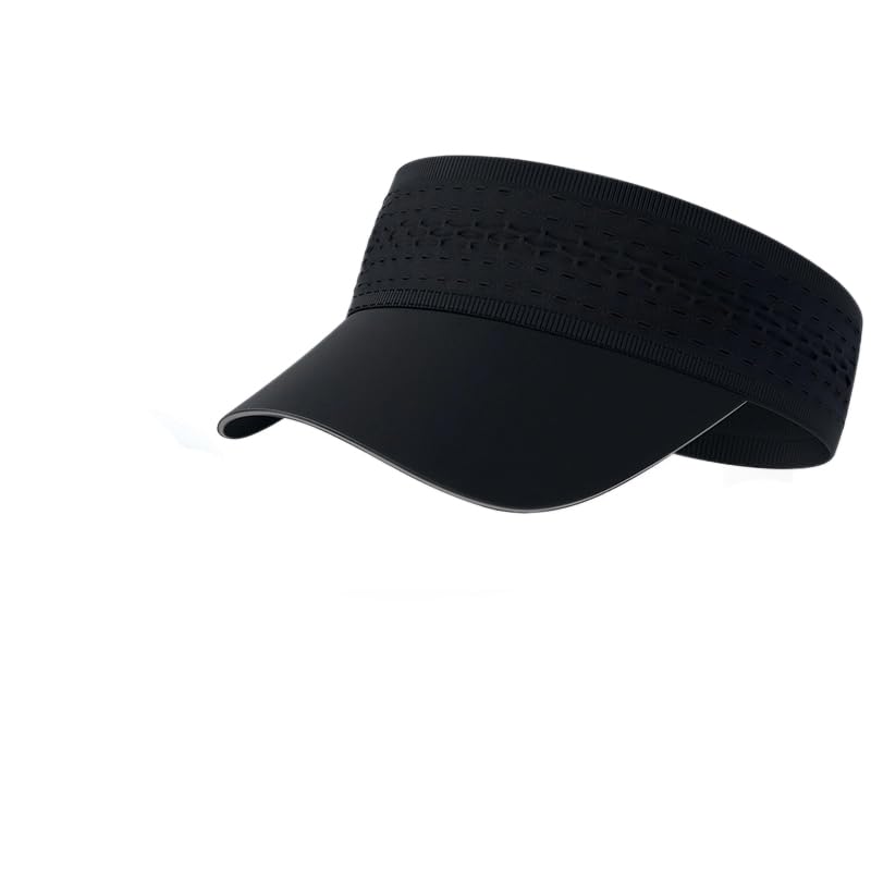 HASTHIP® Visera Deportiva Ligera con Protección UV para Hombres y Mujeres, Gorro Transpirable Ajustable con Banda Elástica, Ideal para Correr, Golf, Tenis, Pesca, Gimnasio y Actividades al