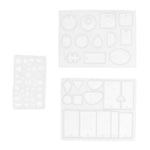 HASTHIP Resin Mould for DIY Jewellery Keychains and Pendants featuring 3 Silicone Pieces | Easy Release and Cleaning for Epoxy Craft Projects