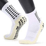 HASTHIP® Athletic Socks for Men Women, Hi-Tech Performance Rubber Anti-Slip and Thicken Cushion Sport Socks Ankle Length Socks for Badminton Soccer Running Gym & Indoor Training