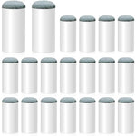 HASTHIP® 20 Pcs 9mm Slip-On Billiards Cue Tips, Easy-to-Install Plastic & Leather Cue Stick Replacement Tips for Pool & Snooker, Durable & Professional-Grade Accessories