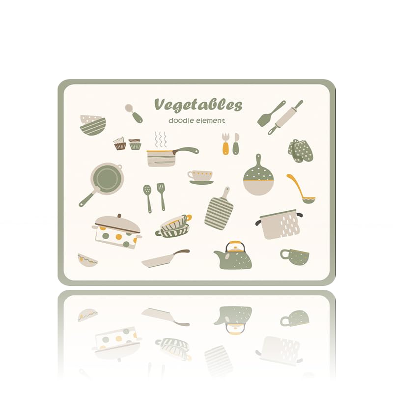 HASTHIP® Alfombrilla de Tierra de Diatomeas para Cocina,Tapete Secado Rápido y Súper Absorbente con Base Antideslizante e Impermeable,Fácil Limpiar Ideal para Barra Café,Fregadero y