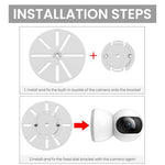 HASTHIP® Cctv Camera Wall & Ceiling Mounting Bracket, Strong Adhesive Direct Sticking Drill Free, For Indoor & Outdoor Use, Security CameraBracketUniversal Camera Mount Camera Holder