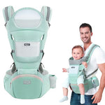 HASTHIP® Soft 6 In 1 Green Baby Carrier With Lumbar Support For Baby With