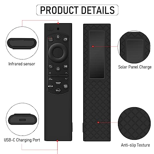HASTHIP® BN59TV Samsung TV Remote Cover for 2022 Smart TV,Universal Silicone Protector Case,Anti-Slip Shockproof Protective Skin Compatible with Samsung BN59 Series Smart 4K UHD QLED LED Remot