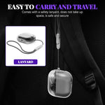 HASTHIP® Compatible with Samsung Galaxy Buds 3 Case & Galaxy Buds 3 Pro Case, Protective TPU Clear Case with Lanyard, Fashion Earbuds Case Cover, Headphone Accessories