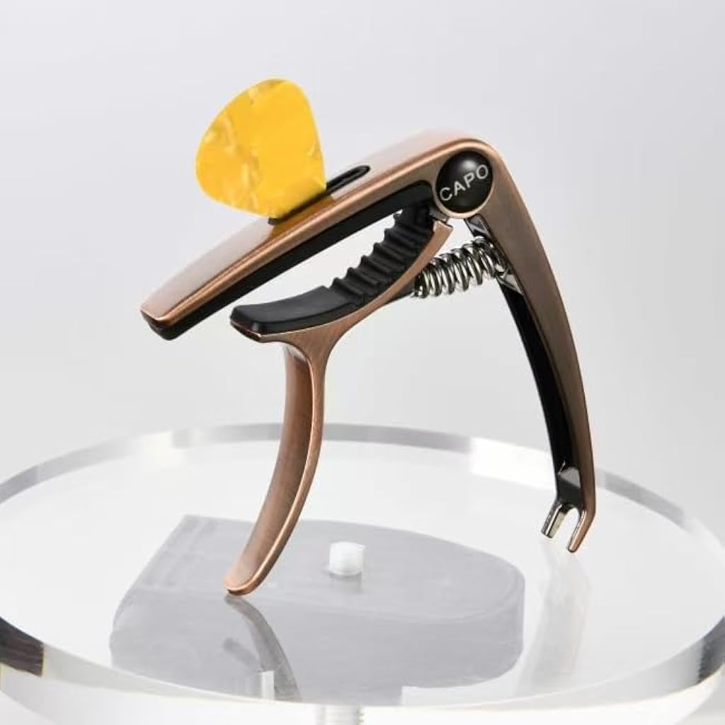 HASTHIP® Capo para Guitarra Acústica y Eléctrica, Capo de Aleación con Almohadilla Protectora de Silicona para Ukelele y Guitarras