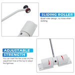 HASTHIP® Automatic Door Closer Zinc Alloy Spring Adjustable Closing Hinge Quiet for Wooden Metal Doors Security Use Up to 30 Kgs White 3 PCS