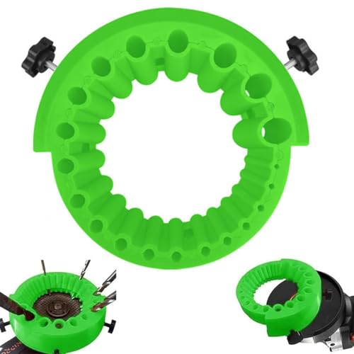 HASTHIP® Drill Bit Sharpener Attachment for Angle Grinder, 20-Groove Tilt System, Universal Sharpening Tool for 2-13mm Drill Bits, Electric Disc Cutter Accessory for DIY & Professional Use