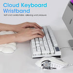 HASTHIP® Desktop Computer Typing Wrist Rest Keyboard Wrist Rest Fatigue Relief Arm Rest for Typing Non-Slip Base Wrist Rest Ergonomic Design Creative Bubble Memory Foam PU Wrist for Typing, Gaming