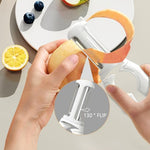 HASTHIP® Multifunctional 5-in-1 Stainless Steel Vegetable Peeler & Grater, Kitchen Peeler with Bottle Opener, Can Opener, Fruit Corer, Ergonomic Handle for Peeling Fruits & Vegetables