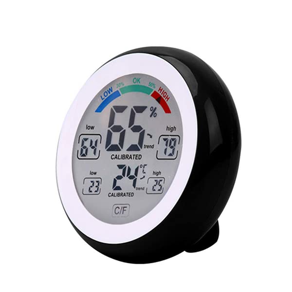 HASTHIP Hygrometer Humidity Gauge Meter for Indoor and Outdoor Use with IPX6 Sensor | LCD Color Display and 60m Wireless Range