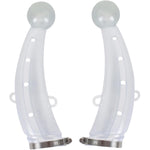 HASTHIP® 1 Pair Cow Horn Protector Large Silicone Cow Horn Protector Anti-Fight Cow Horn Guard Anti-lost Cow Horn Protector with Adjustable Metal Fastener, 2.1 inches x 9 Inches